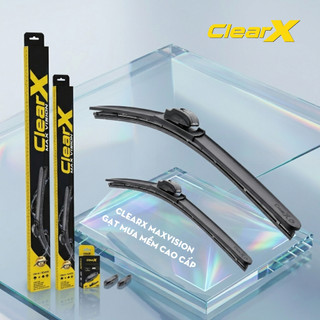 Gạt mưa kính lái Silicon cao cấp Hàn Quốc ClearX MaxVision - Lưỡi gạt phủ Teflon siêu sạch, bền bỉ | Phụ kiện ô tô ADG