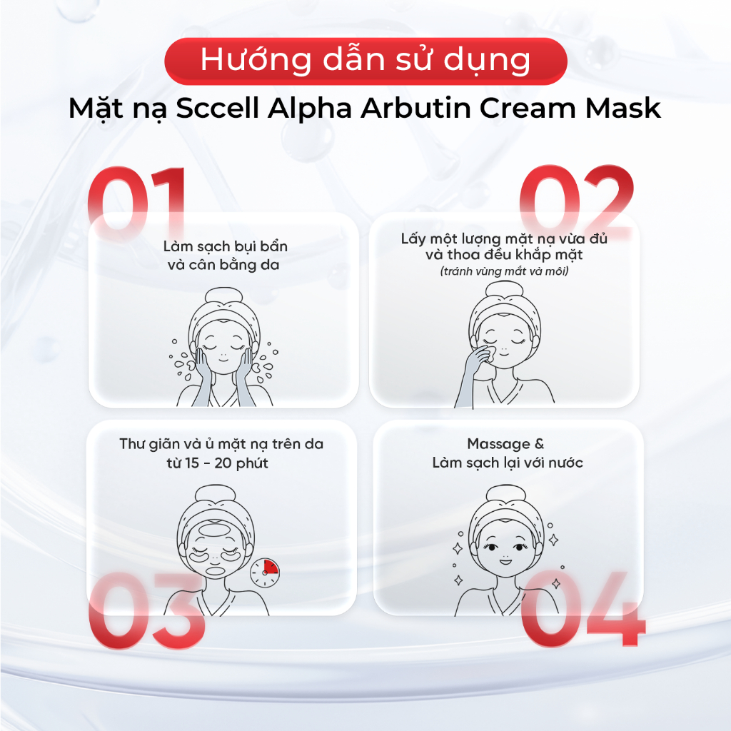 Mặt Nạ Dưỡng Sáng SCCELL Alpha Arbutin Cream Mask - Hỗ Trợ Dưỡng Ẩm Và Phục Hồi Da 240ml_80027