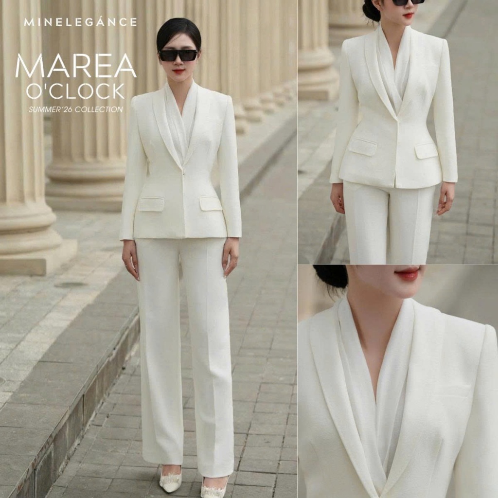 MINELEGÁNCE | SET ÁO VEST & QUẦN ỐNG ĐỨNG  THANH LỊCH, SANG TRỌNG - MIN315