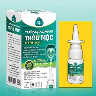 Xịt Mũi Thông Xoang Nano Bạc 20ml | Xịt Thảo Mộc Giảm Nghẹt Mũi, Sổ Mũi, Hỗ Trợ Thông Mũi