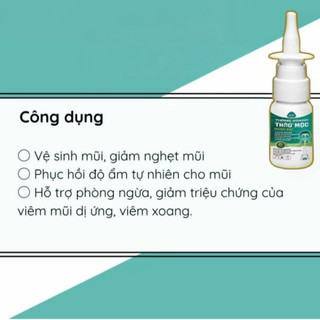 Xịt Mũi Thông Xoang Nano Bạc 20ml | Xịt Thảo Mộc Giảm Nghẹt Mũi, Sổ Mũi, Hỗ Trợ Thông Mũi