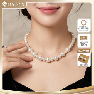 [ DAISYN ] N820 dây chuyền hạt ngọc trai nhân tạo, chuỗi hạt ngọc trai nhân tạo sang trọng