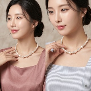 [ DAISYN ] N820 dây chuyền hạt ngọc trai nhân tạo, chuỗi hạt ngọc trai nhân tạo sang trọng