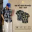 Áo Sơ Mi Lụa Họa Tiết Quạt Cách Điệu, Cuban Shirt Chất Lụa Tuyết Mềm Mịn, Thấm Hút Tốt, Chống Nhăn - Size 50-100kg
