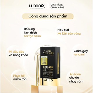 Combo 2 Serum Dưỡng Mi LONG4LASHES Gold (4ml x 2) - Tinh Chất Kích Thích Mọc Dài Và Dày Mi Chính Hãng Ba Lan