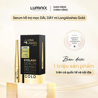 Serum Dưỡng Mi LONG4LASHES Gold 4ml, Serum Tái Tạo Phục Hồi Nang Mi, Hỗ Trợ Giảm Thâm Mắt