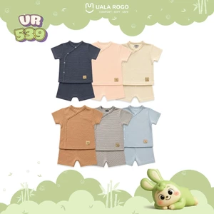 Bộ Cộc Tay Chất Liệu Petit Mềm Mịn Cho Bé Từ 0-9M UR 539