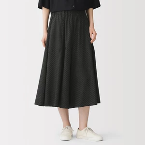 [26AW] MUJI Quần Váy Nữ Vải Lyocell Pha