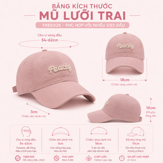 Mũ Lưỡi Trai Nam Nữ HAZIN Form Cứng, Mũ Kaki Thêu Nổi 3D, Nón Kết Hàn Quốc Unisex Thời Trang