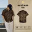 Áo Sơ Mi Lụa Họa Tiết Da Báo, Cuban Shirt Chất Lụa Tuyết Mềm Mịn, Thoáng Mát, Thấm Hút Tốt, Chống Nhăn - Size 50-100kg