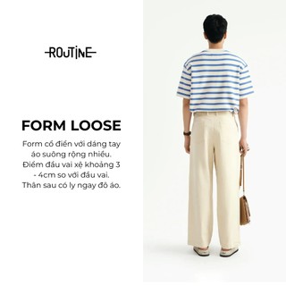 [🔥HOT] Áo Thun Tay Ngắn Sọc Ngang Form Loose - Routine 10S25TSS050