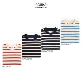 [🔥HOT] Áo Thun Tay Ngắn Sọc Ngang Form Loose - Routine 10S25TSS050