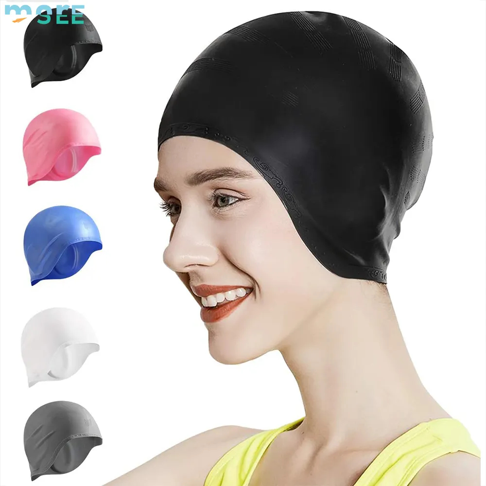 Mũ Bơi Silicone Co Giãn - Ôm Sát Đầu, Chống Nước Vào Tóc