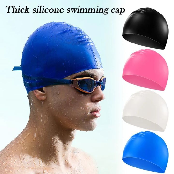 Mũ Bơi Silicone Co Giãn - Ôm Sát Đầu, Chống Nước Vào Tóc