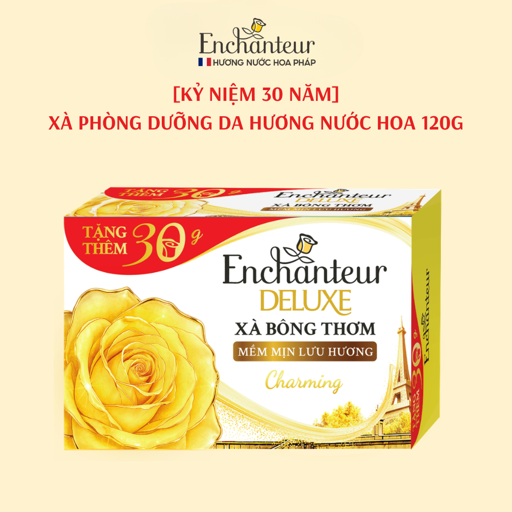 [LIVE] [KỶ NIỆM 30 NĂM] Xà Phòng Dưỡng Da Hương Nước Hoa Enchanteur Glamour/Sensation/Charming 120g