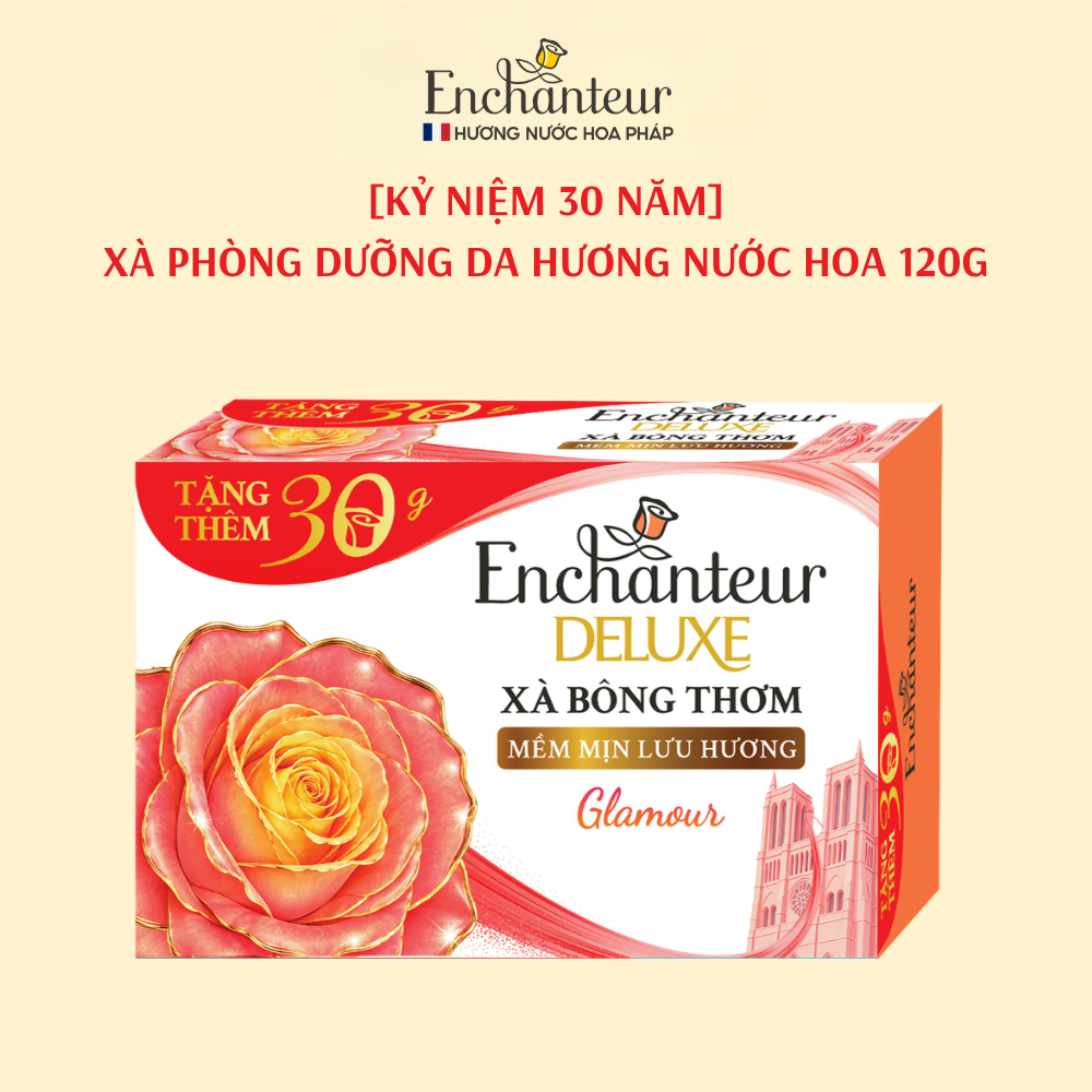 [LIVE] [KỶ NIỆM 30 NĂM] Xà Phòng Dưỡng Da Hương Nước Hoa Enchanteur Glamour/Sensation/Charming 120g