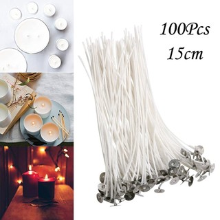 [SIÊU RẺ] Combo 100 Bấc Cotton Trắng Làm Nến Cháy Đều Không Khói TATAMI Làm Nến Handmade