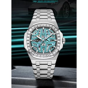 Đồng Hồ Nam Chính Hãng I&W Carnival 763G-T2 Full Box Chống Nước Kính Sapphire (Máy Cơ Tự Động)