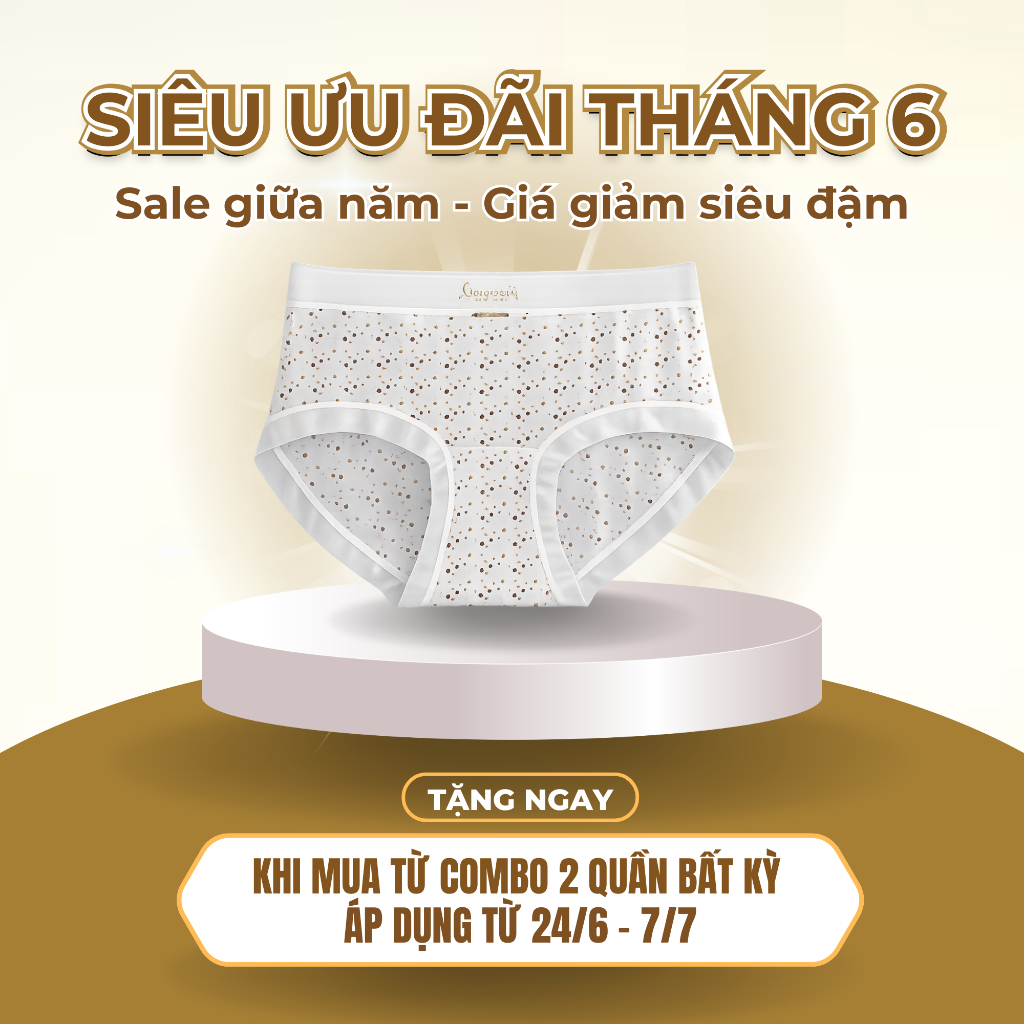 [QUÀ TẶNG] Quần Lót Nữ Chấm Bi Su Mềm Mịn Cao Cấp