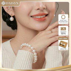 N384 vòng tay hạt Ngọc, vòng tay hạt ngọc trai nhân tạo đá nhiều kích cỡ kiểu dáng xinh xắn cho nữ