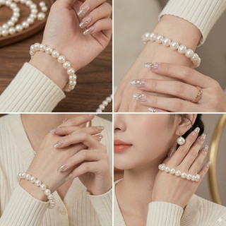 [NgocDaisy] N384 vòng tay hạt Ngọc, vòng tay hạt ngọc trai nhân tạo đá nhiều kích cỡ kiểu dáng xinh xắn cho nữ