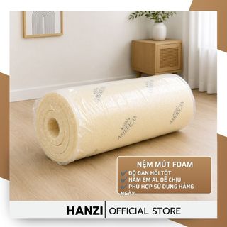 Nệm Foam American Cho Bé 1M5, 1M6 Dày 8cm, Nâng Đỡ Tốt Khi Ngủ, Thoáng Khí Tốt, Êm Ái Không Lún