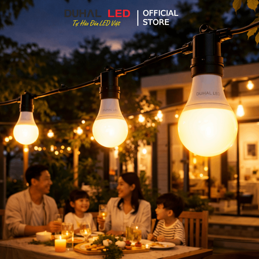 Bóng Đèn Led Tròn DUHAL KBNL Ánh Sáng Trắng/Vàng, Bóng Bulb Siêu sáng 3W 5W 7W 9W