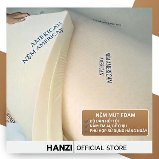 Nệm Trẻ Em Foam American 1M8, Dày 8Cm, Nệm cho Bé Nâng Đỡ Tốt Khi Ngủ, Thoáng Khí Tốt, Đủ Độ Dày