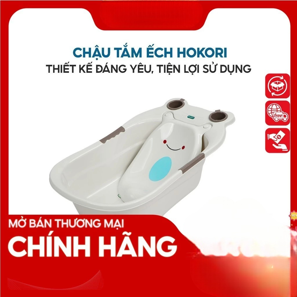 [FURNI HOME] Chậu tắm Micky Nhựa Việt Nhật cho bé sơ sinh Nhựa Việt Nhật Premium AMIZIN