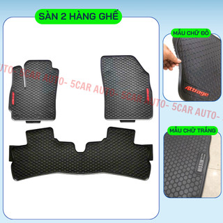 Thảm Lót Sàn Cao Su Xe MITSUBISHI ATTRAGE - Cao su đúc Không Mùi , Vừa Khít Form Xe- Chống Nước, Dễ Dàng Lắp Đặt