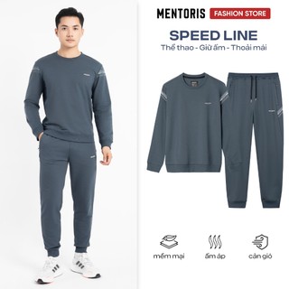 Bộ Quần Áo Nỉ Nam Thu Đông Cao Cấp MENTORIS, Form Regular Fit, Mềm Mại, Ấm Áp MBN2502