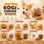 Kogi Chews Gà Sấy Khô 1kg Cho Chó - Snack Thưởng Giàu Đạm, Nhiều Phân Loại
