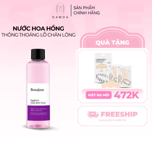 Nước hoa hồng chăm sóc da hằng ngày BONAJOUR EGGPLANT DAILY BHA TONER 205ml | DAMDAVN