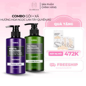 COMBO DẦU GỘI, DẦU XẢ KUNDAL HOA NGỌC LAN TÂY HAIR-05 | DAMDAVN
