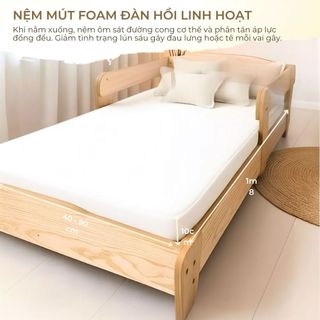 Nệm Foam American 1m8 Cho Bé Ngủ Riêng Nệm Trẻ Em Gấp Gọn Êm Ái Thoáng Mát Bền Đẹp