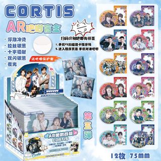 [75MM] Gói nhân phẩm CORTIS thẻ card và huy hiệu đầy đủ mẫu Martin, James, Juhoon, Seonghyeon, Keonho 12 gói