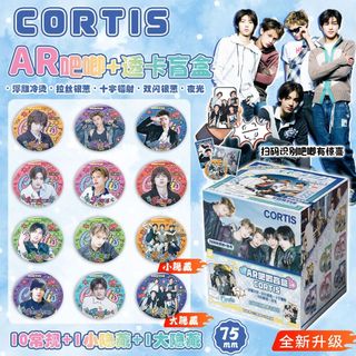 [75MM] Gói nhân phẩm CORTIS thẻ card và huy hiệu đầy đủ mẫu Martin, James, Juhoon, Seonghyeon, Keonho 12 gói