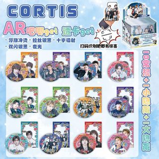 [75MM] Gói nhân phẩm CORTIS thẻ card và huy hiệu đầy đủ mẫu Martin, James, Juhoon, Seonghyeon, Keonho 12 gói