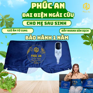 Đai điện ngải cứu Phúc An giữ ấm bụng sau sinh, đẩy sàn dịch, giảm đau lưng, lỗi 1 đổi 1