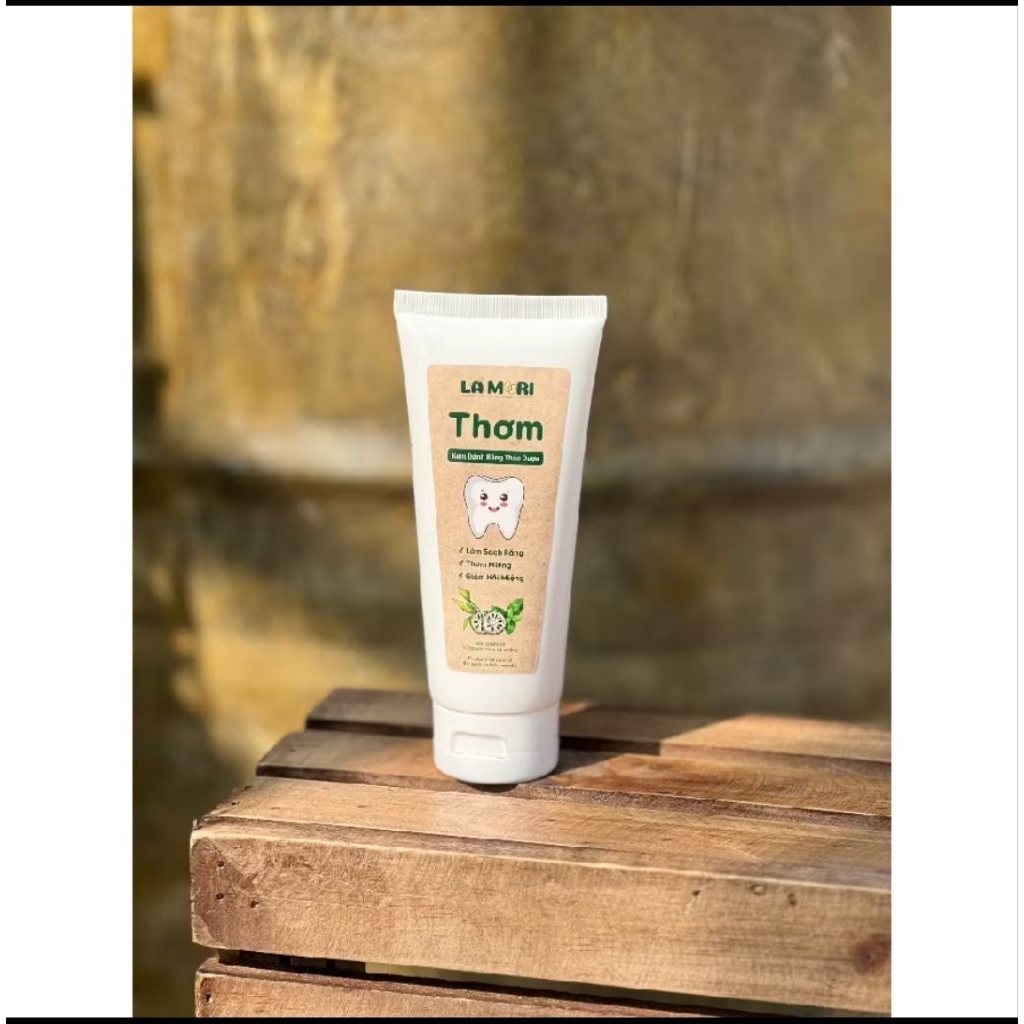 Kem đánh răng thảo dược Thơm LáMori - 100ml - Làm sạch, thơm miệng, an toàn cho bé