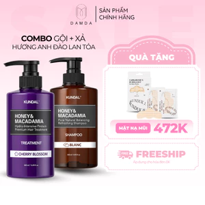 COMBO DẦU GỘI TỰ NHIÊN DẦU XẢ ANH ĐÀO [MUA 2 ĐƯỢC 3] - HAIR-06 | DAMDAVN