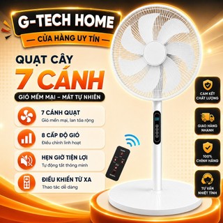 Quạt Điện Cây Đứng MAILI, Quạt Điện Tử Thông Minh 8 Tốc Độ Gió, Làm Mát Cực Nhanh, Hoạt Động Bền Bỉ, Không Gây Tiếng Ồn