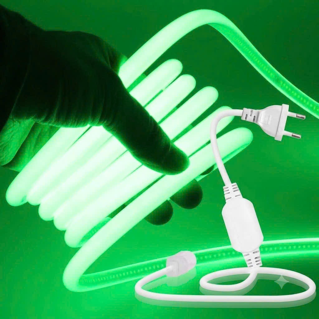 Combo 3M, 5M, 10M, 15M đèn neon 220V cắt đoạn 12,5cm có keo dán sẵn, siêu sáng, trang trí sân vườn, cafe | BigBuy360 - bigbuy360.vn