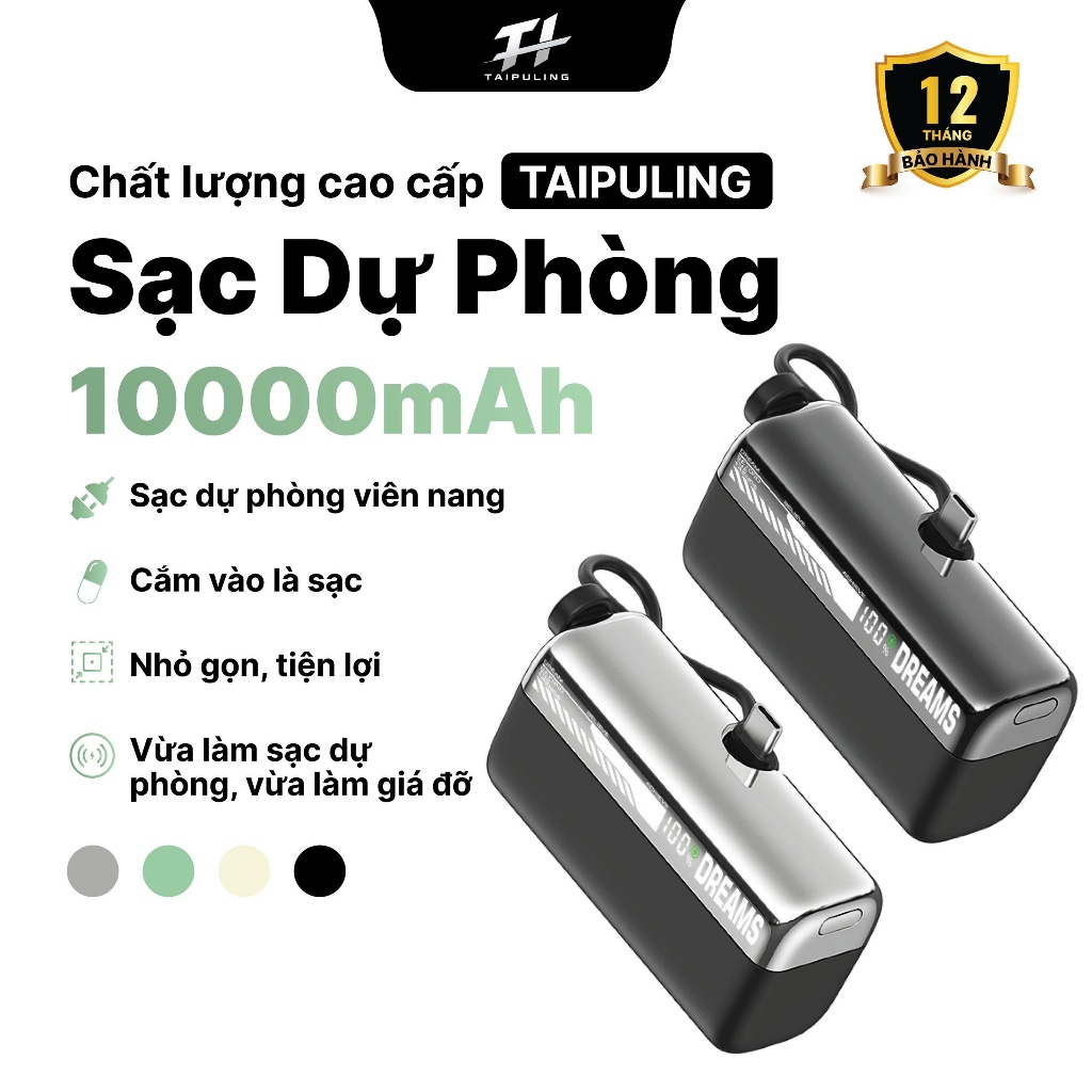 sạc dự phòng D021 Chính Hãng TAIPULING ,Củ Sạc có chứng nhận CCC,BH 12 Tháng