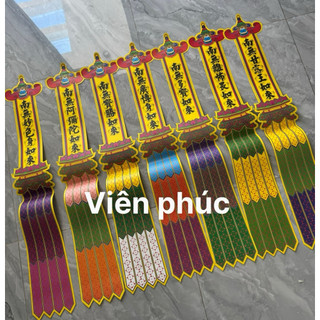 Phan thất phật  gồm 7 cái  dùng trong bày trang trí trong các khoá lễ, kích thước 20/120cm