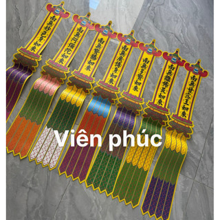 Phan thất phật  gồm 7 cái  dùng trong bày trang trí trong các khoá lễ, kích thước 20/120cm