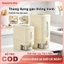 Thùng Đựng Gạo Thông Minh Dung Tích 5L/10L Thân Trong Suốt Nhấn Lấy Gạo Tự Động Có Thể Đựng Ngũ Cốc