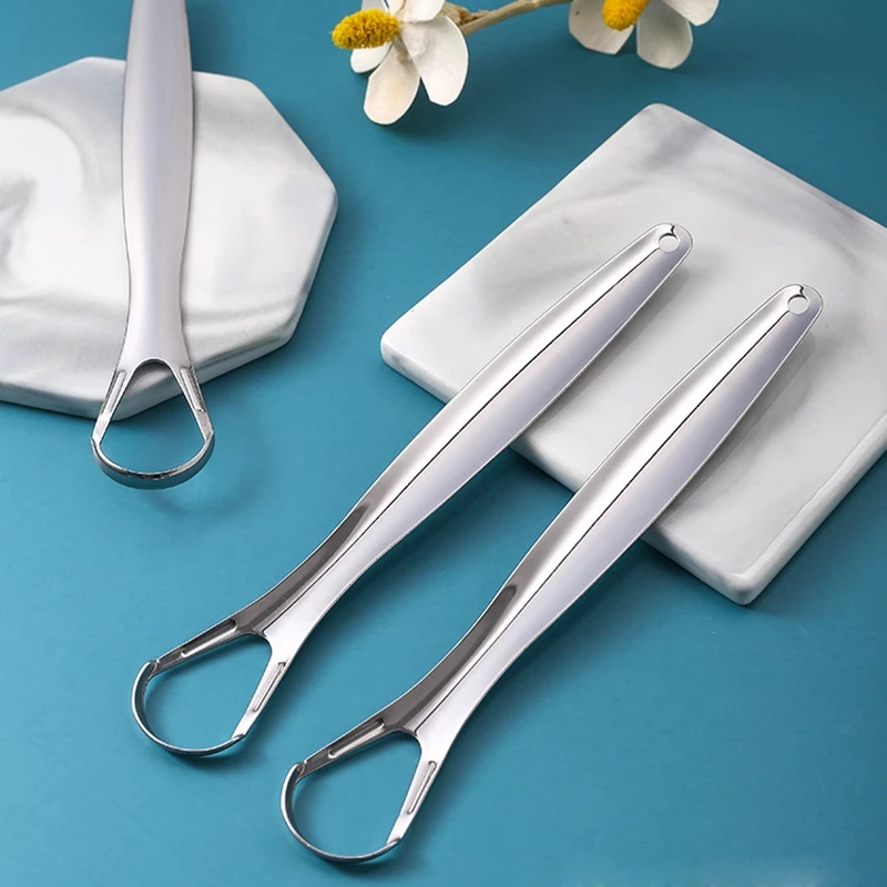 (COMBO 5) DỤNG CỤ CẠO LƯỠI CAO CẤP, INOX 304 AN TOÀN CHO MIỆNG, Vệ Sinh Hằng Ngày, Giữ Hơi Thở Thơm Mát