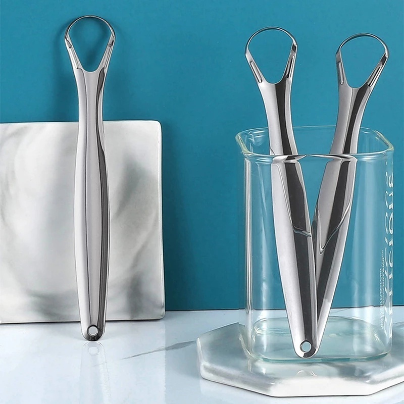 (COMBO 5) DỤNG CỤ CẠO LƯỠI CAO CẤP, INOX 304 AN TOÀN CHO MIỆNG, Vệ Sinh Hằng Ngày, Giữ Hơi Thở Thơm Mát