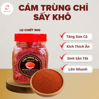 Cám Trùng Chỉ Sấy Khô Giúp Tăng Size, Thức Ăn Cho Cá Giúp Tăng Size Lên Màu Nhanh
